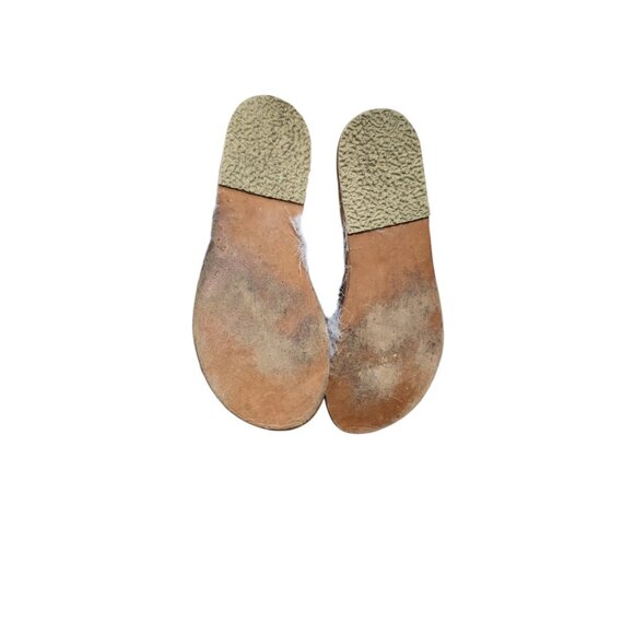 Brother Vellies Marabou Lamu Sandal Lavender Size 9 - Picture 5 of 9